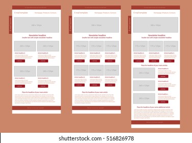 Corporate vector layout templates for business or non-profit organization