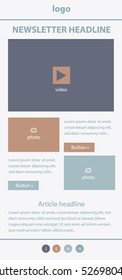 Corporate vector layout templates for business or non-profit organization