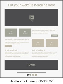 Corporate vector layout templates for business or non-profit organization