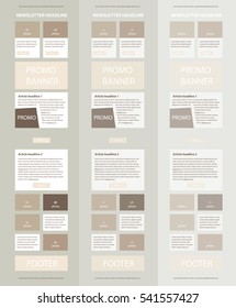Corporate vector layout templates for business or non-profit organization