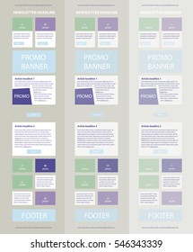 Corporate vector layout templates for business or non-profit organization