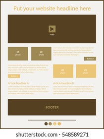 Corporate vector layout templates for business or non-profit organization