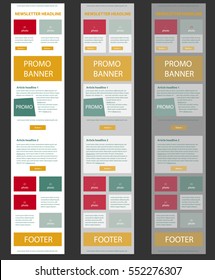Corporate vector layout templates for business or non-profit organization