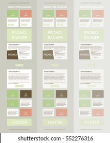Corporate vector layout templates for business or non-profit organization