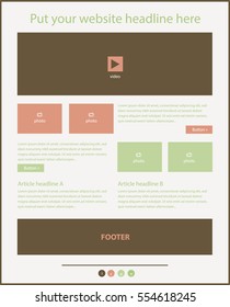 Corporate vector layout templates for business or non-profit organization