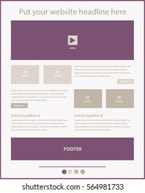 Corporate vector layout templates for business or non-profit organization