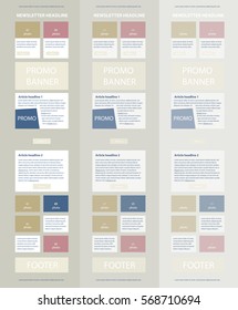 Corporate vector layout templates for business or non-profit organization