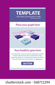 Corporate vector layout templates for business or non-profit organization with infographic columns