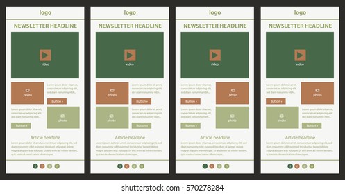 Publisher Newsletter Templates Hd Stock Images Shutterstock