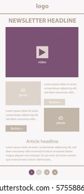 Corporate vector layout templates for business or non-profit organization