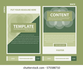 Corporate vector layout templates for business or non-profit organization