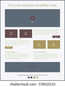 Corporate vector layout templates for business or non-profit organization