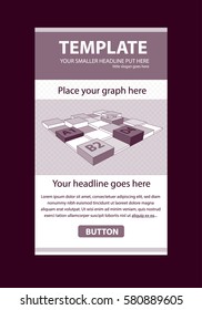 Corporate vector layout templates for business or non-profit organization with infographic columns