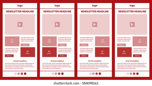 Corporate vector layout templates for business or non-profit organization
