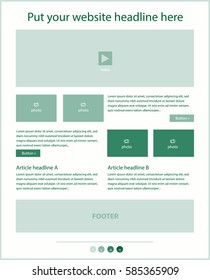 Corporate vector layout templates for business or non-profit organization