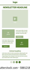 Corporate vector layout templates for business or non-profit organization