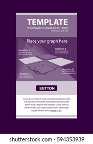 Corporate vector layout templates for business or non-profit organization with infographic columns