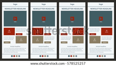 Corporate vector layout templates for business or non-profit organization