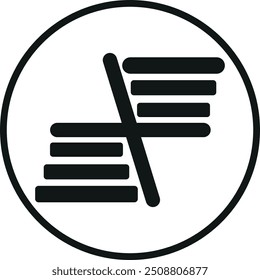 Arte de logotipo de vetor corporativo com cor preta e branca