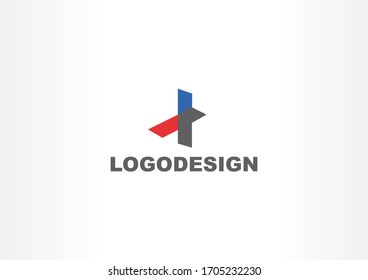 Icono del logotipo del vector corporativo. Diseño de logotipo de formas de cinta