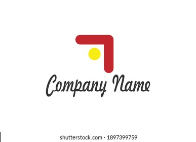 plantilla de logotipo de vector corporativo. Simplemente coloca tu propio nombre de marca.