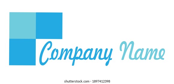 corporate vector logo template. Just place your own brand name.