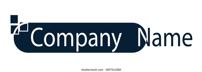 corporate vector logo templates. Just place your own brand name.