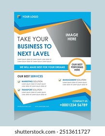 Modelo de folheto de conferência empresarial vertical corporativo, design de modelo de folheto de conferência empresarial. Modelo de layout de design de folheto de folheto de Conferência de Negócios Vertical para publicidade.