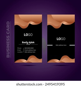 Corporate and Vertical Creative Business Card Design Template..