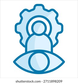 Elemento Corporativa del icono de la visión para el diseño