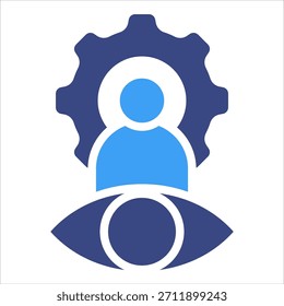 Elemento Corporativa del icono de la visión para el diseño
