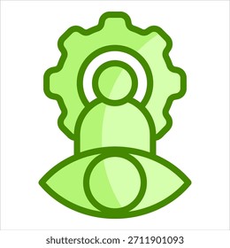 Elemento Corporativa del icono de la visión para el diseño