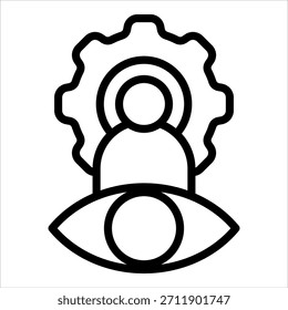 Elemento Corporativa del icono de la visión para el diseño