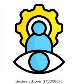 Elemento Corporativa del icono de la visión para el diseño