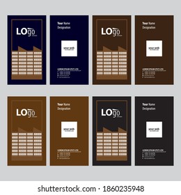 Corporate Visiting Card in Dark Color abstract design to your company