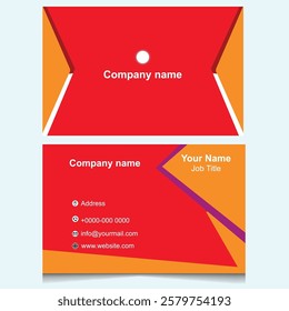 corporate visiting card design template