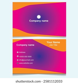corporate visiting card design template