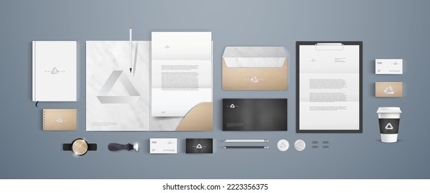 Corporate visual identity is a set of characteristics that make it identifiable and distinctive on the market. Use a unique visual concept for presenting your brand. Visual identity is your trademark.