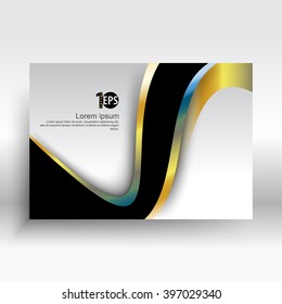 diseño corporativo de líneas de onda expandidas corporativas. vector eps10