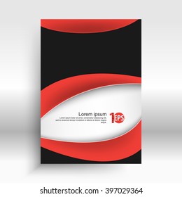corporate wave bent line elements corporate design. eps10 vector