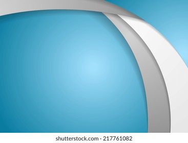 Corporate wavy abstract background. Vector design