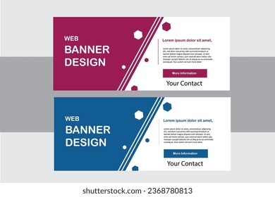 Plantilla de diseño de banners Web corporativos