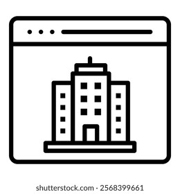 Corporate Website Icon Element For Design