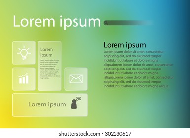 Corporate Website template.vector illustration
