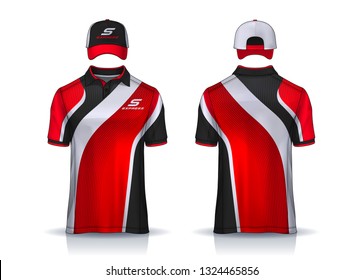 Corporate Work Shirts,t-shirt and cap templates design. uniform for company.