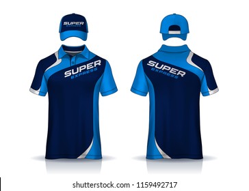 Corporate Work Shirts,t-shirt polo and cap templates design. uniform for company.