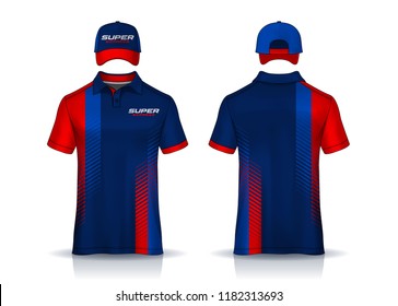 Corporate Work Shirts,t-shirt polo and cap templates design. uniform for company.