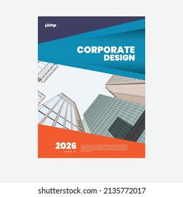 Afiche de volante de trabajo corporativo Diseño de plantilla, presentación Profesional