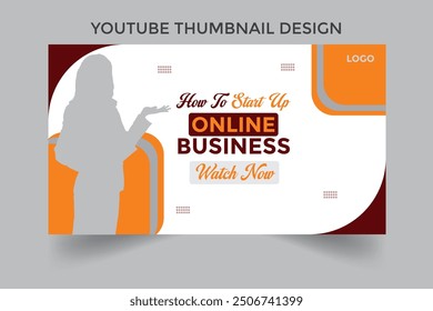 Corporate YouTube thumbnail template design
