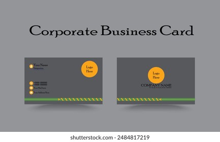 Corporates Business card templates  front and back side 